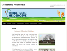 Tablet Screenshot of ijsboerderijheidehoeve.nl
